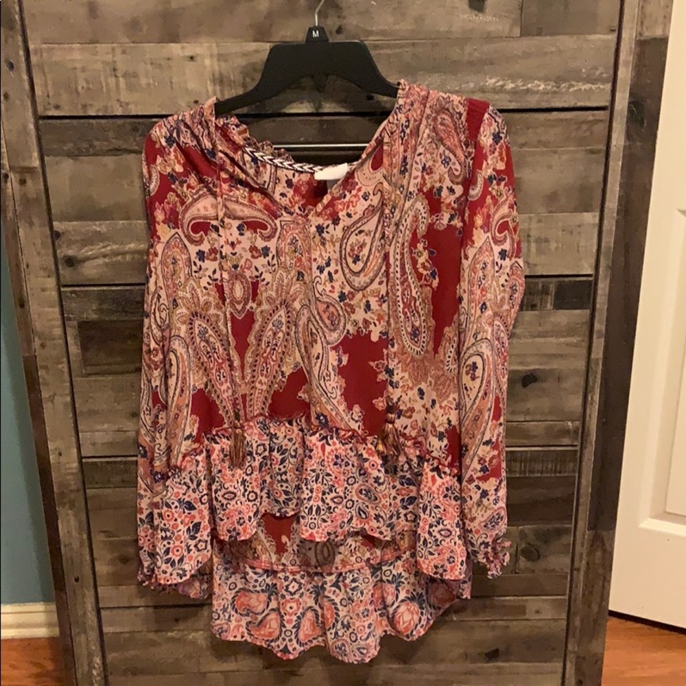 long sleeved blouse